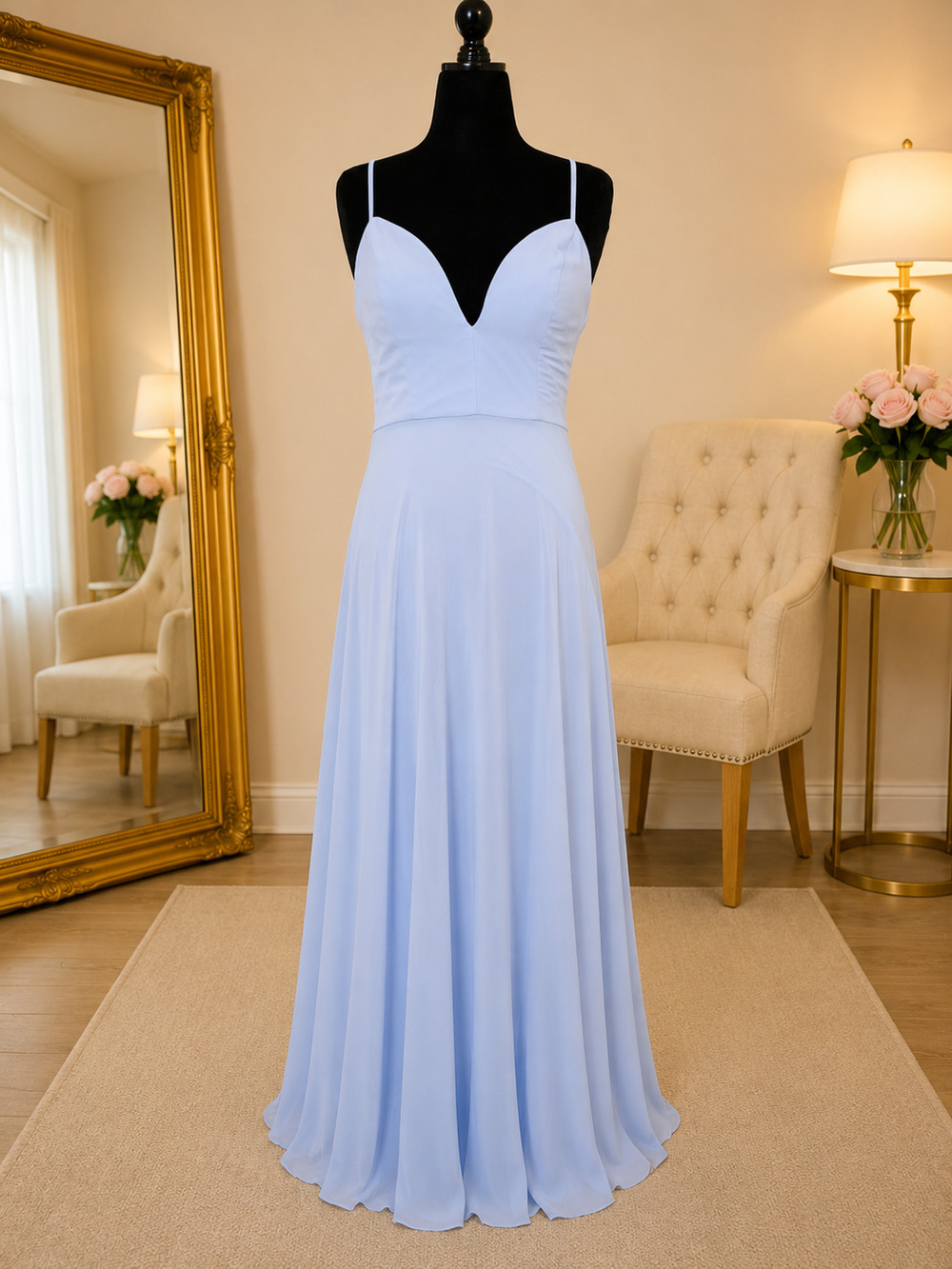 Light Blue Formal Dress, Size 11 (Junior), NEW